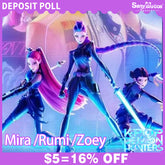 【SanyMuCos Deposit Poll】Anime KPop Demon Hunters Cosplay Mira Zoey Rumi Jumpsuit Cosplay Costume